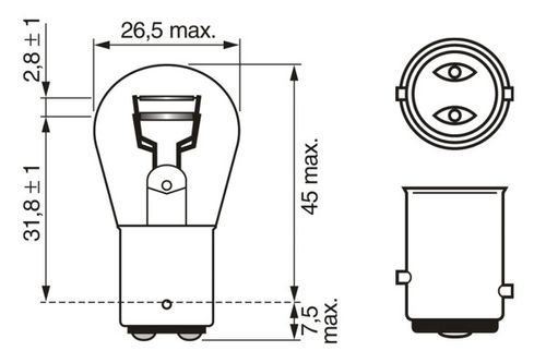 Image du produit pour Ampoule, feu arrière