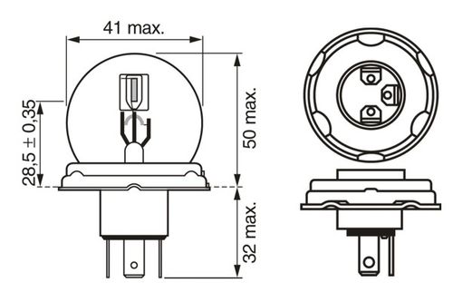Image du produit pour Ampoule, projecteur principal