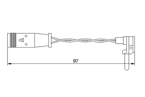 Image du produit pour Contact d'avertissement, usure des plaquettes de frein