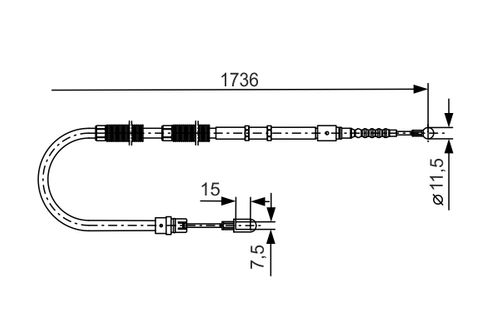 Image du produit pour Tirette à câble, frein de stationnement