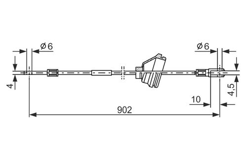 Image du produit pour Tirette à câble, frein de stationnement