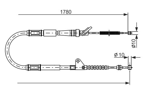 Image du produit pour Tirette à câble, frein de stationnement