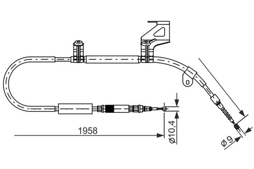 Image du produit pour Tirette à câble, frein de stationnement