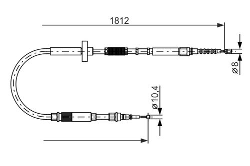 Image du produit pour Tirette à câble, frein de stationnement