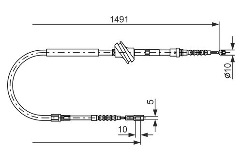 Image du produit pour Tirette à câble, frein de stationnement