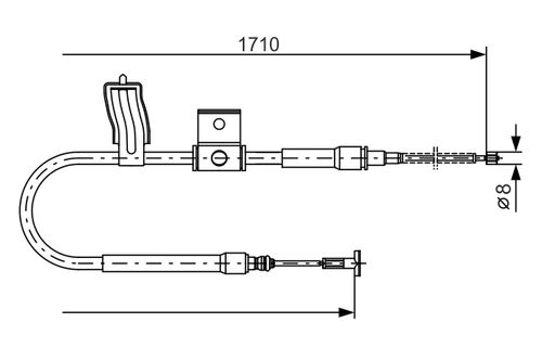 Image du produit pour Tirette à câble, frein de stationnement