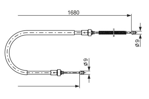 Image du produit pour Tirette à câble, frein de stationnement