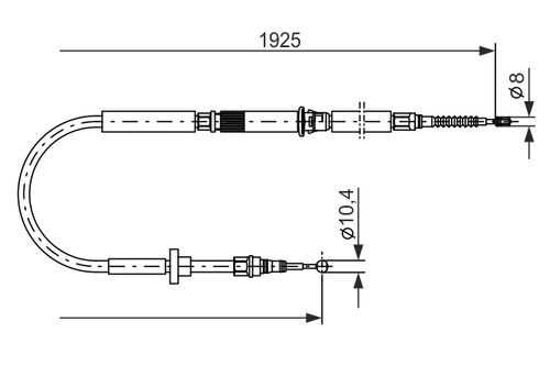 Image du produit pour Tirette à câble, frein de stationnement