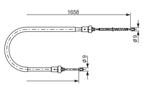 Image du produit pour Tirette à câble, frein de stationnement