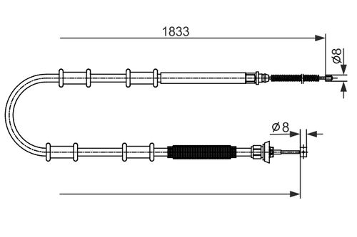 Image du produit pour Tirette à câble, frein de stationnement