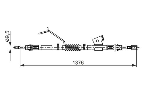 Image du produit pour Tirette à câble, frein de stationnement