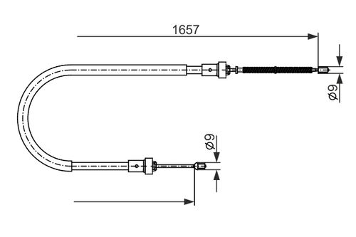 Image du produit pour Tirette à câble, frein de stationnement