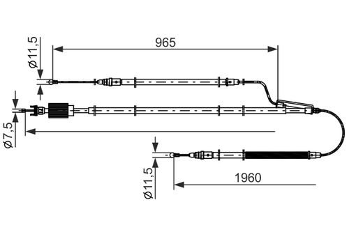 Image du produit pour Tirette à câble, frein de stationnement