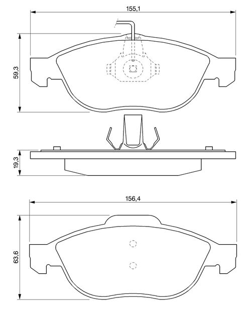 Image du produit pour Jeu de 4 plaquettes de frein