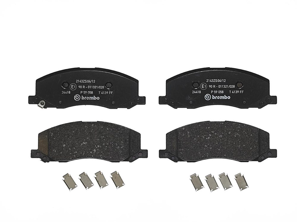 Jeu de 4 plaquettes de frein | BREMBO