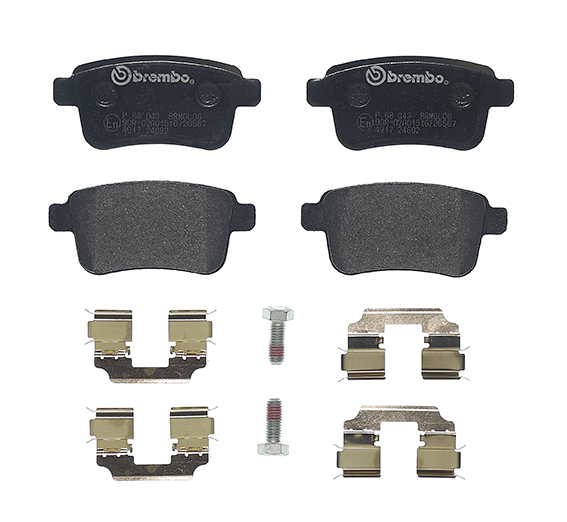 Jeu de 4 plaquettes de frein | BREMBO