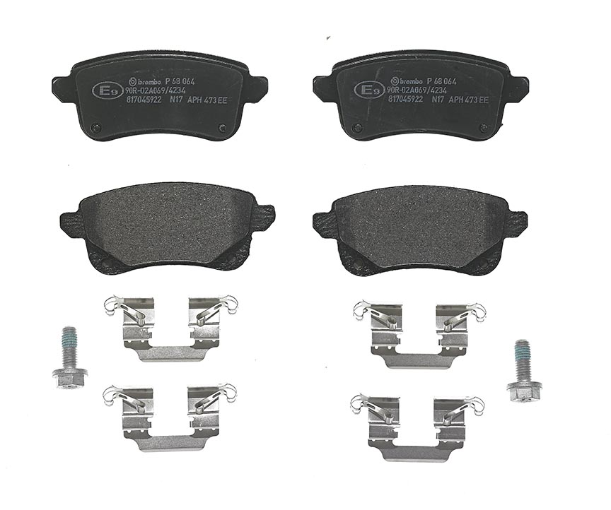 Jeu de 4 plaquettes de frein | BREMBO