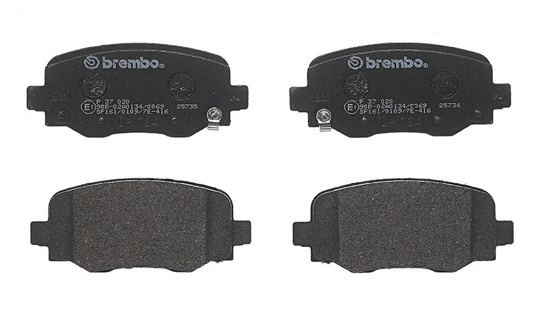 Jeu de 4 plaquettes de frein | BREMBO