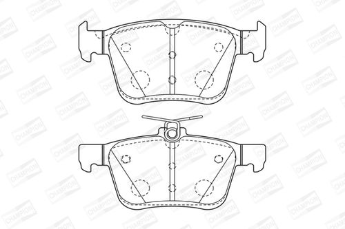 Image du produit pour Kit de plaquettes de frein, frein à disque