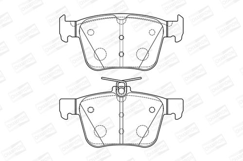 Image du produit pour Kit de plaquettes de frein, frein à disque