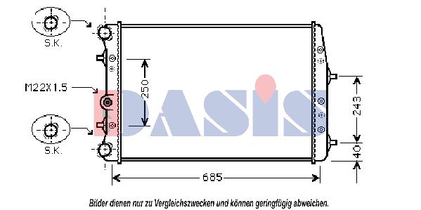 Radiateur, refroidissement du moteur | AKS DASIS
