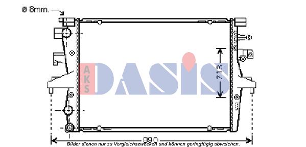 Radiateur, refroidissement du moteur | AKS DASIS