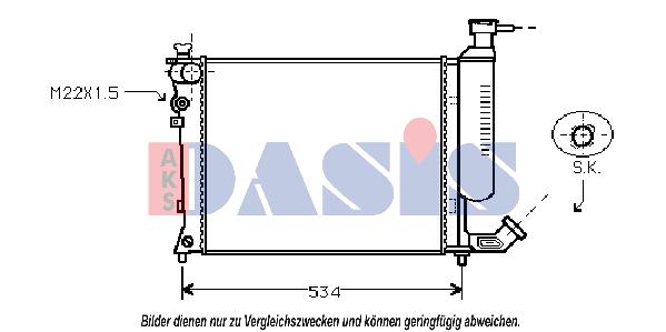 Radiateur, refroidissement du moteur | AKS DASIS