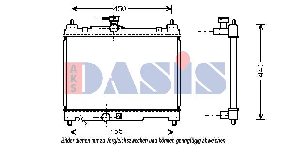 Radiateur, refroidissement du moteur | AKS DASIS