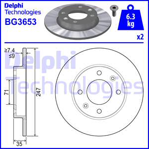 Disque de frein | DELPHI