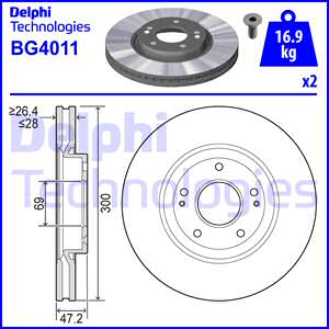 Disque de frein | DELPHI