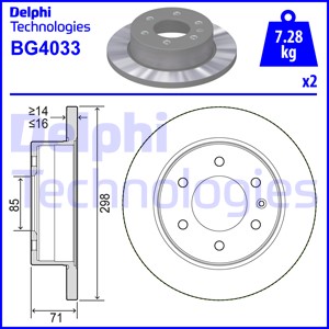 Disque de frein | DELPHI