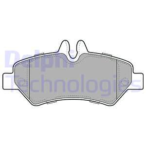 Jeu de 4 plaquettes de frein | DELPHI