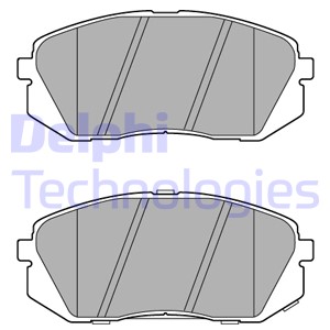 Jeu de 4 plaquettes de frein | DELPHI