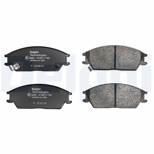 Image du produit pour Jeu de 4 plaquettes de frein