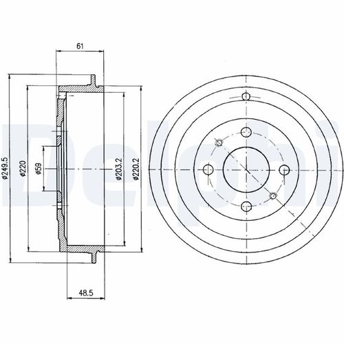 Image du produit pour Tambour de frein