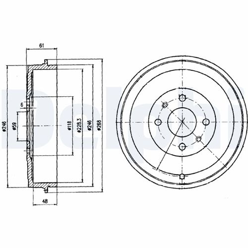 Image du produit pour Tambour de frein