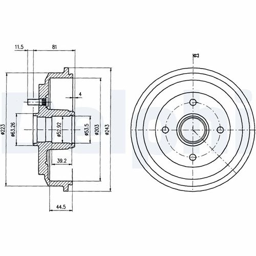 Image du produit pour Tambour de frein