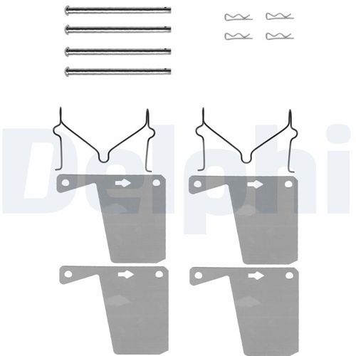 Image du produit pour Kit d'accessoires, plaquette de frein à disque