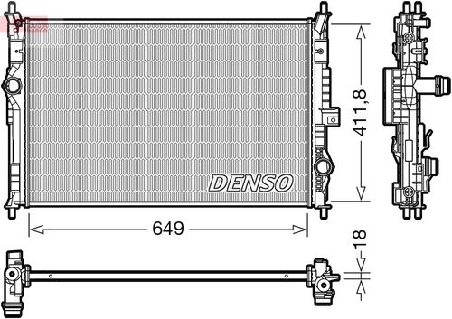 Image du produit pour Radiateur, refroidissement du moteur