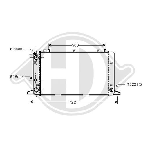 Image du produit pour Radiateur, refroidissement du moteur