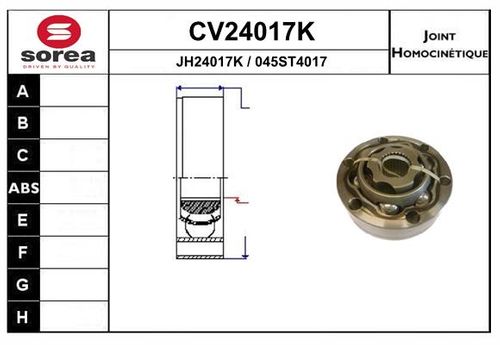 Image du produit pour Jeu de joints, arbre de transmission