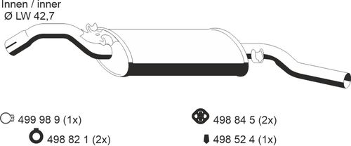 Image du produit pour Silencieux arrière