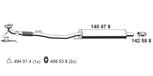 Image du produit pour Silencieux avant