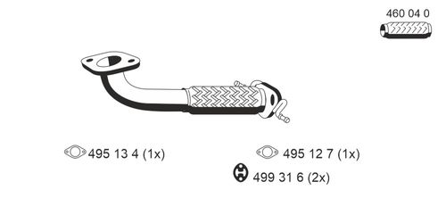 Image du produit pour Tuyau d'échappement