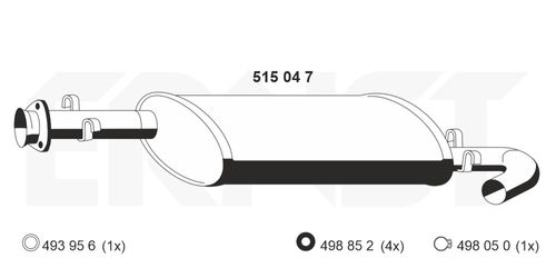 Image du produit pour Silencieux central
