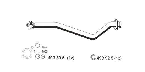Image du produit pour Tuyau d'échappement