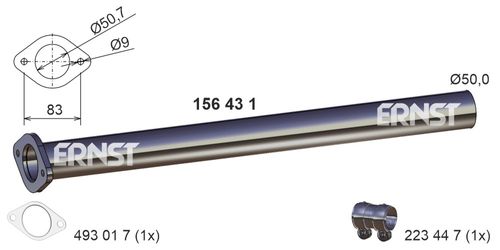Image du produit pour Tuyau d'échappement