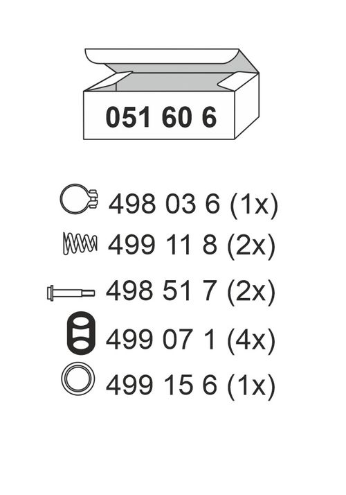 Image du produit pour Kit d'assemblage, silencieux