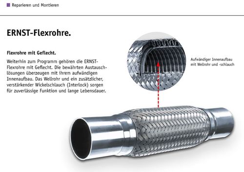 Image du produit pour Tuyau flexible, échappement