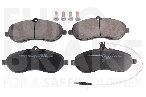 Jeu de 4 plaquettes de frein | EUROBRAKE